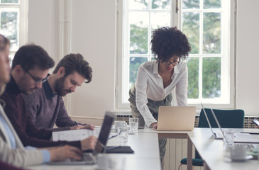Fototapeta premium Businesswoman Making a Presentation