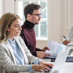 Obraz premium Pracujący ludzie biznesu