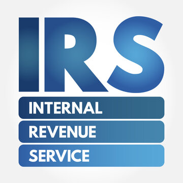 IRS - Internal Revenue Service acronym, business concept background