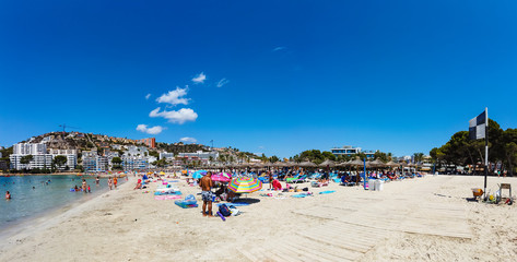 Obraz premium Beach at Santa Ponca, Andratx region, Mallorca, Balearic Islands, Spain