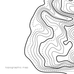 Topographic map contour background. Contour map vector. Map line of topography. Vector abstract topographic map concept with space for your copy. Wavy banners. Color geometric form