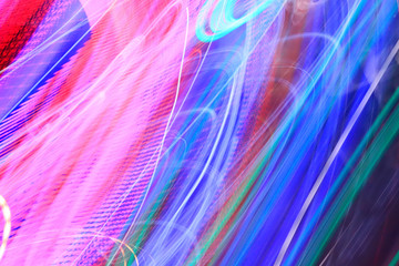 abstract background, dynamic, flow, network, space, discharge, lighting, garland, purple, pink,...