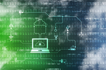 Digital Abstract technology background,2d illustration