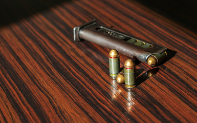 combat weapons with ammunition for defense and security