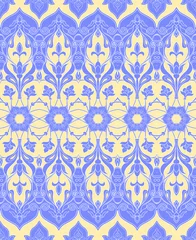 Foto op Canvas Eastern ethnic motif, traditional muslim ornament. Seamless pattern, background. Vector illustration © Elen  Lane