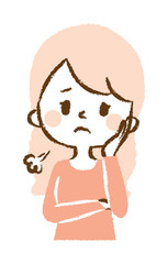 to be worried about something