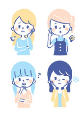 to be worried about something