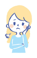 to be worried about something