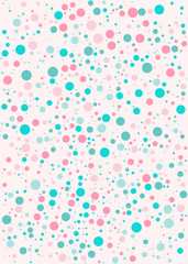Bubble background with cute color