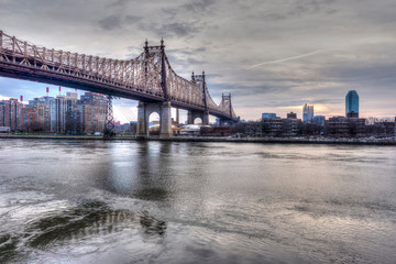 Obraz premium Brooklyn Bridge at sunrise