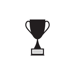 Trophy cup vector icon winner