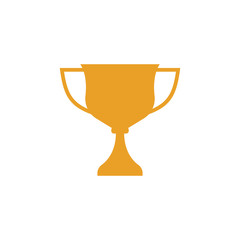 Trophy cup vector icon winner