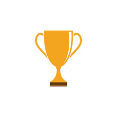 Trophy cup vector icon winner