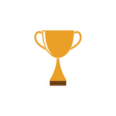 Trophy cup vector icon winner