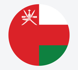 National Oman flag, official colors and proportion correctly. National Oman flag. Vector illustration. EPS10. Omanflag vector icon, simple, flat design for web or mobile app.