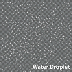 Vector Water Droplet Overlay | EPS10 Vector - obrazy, fototapety, plakaty