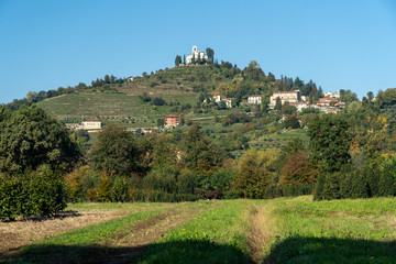 The park of Montevecchia and Curone, Italy, at fall