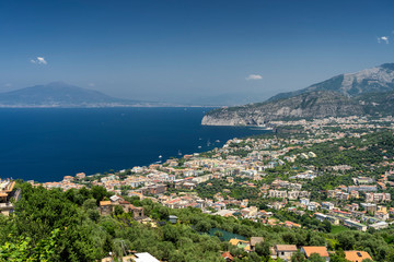 Fototapeta na wymiar Sorrento, Naples: the coast at summer
