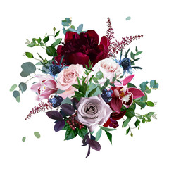 Luxury fall flowers vector bouquet © lavendertime