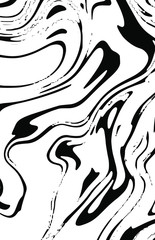 Marble texture, abstract border frame, futuristic design background, liquid dynamic background, black and white vector illustration.