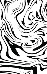 Marble texture, abstract border frame, futuristic design background, liquid dynamic background, black and white vector illustration.