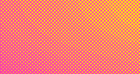Obraz premium Pink halftone pop art background abstract vector comics style blank layout template with clouds beams and isolated dots pattern. For sale banner for your designe 1960s. with copy space eps10