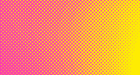 Pink halftone pop art background abstract vector comics style blank layout template with clouds beams and isolated dots pattern. For sale banner for your designe 1960s. with copy space eps10