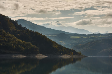 Lac de Monteynard-Avignonet near Grenoble. France
