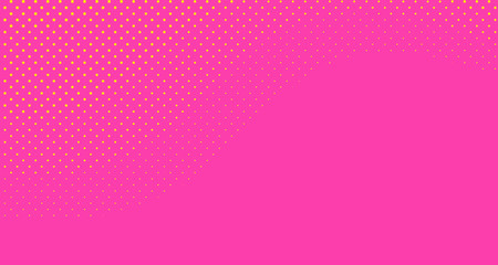 Pink halftone pop art background abstract vector comics style blank layout template with clouds beams and isolated dots pattern. For sale banner for your designe 1960s. with copy space eps10