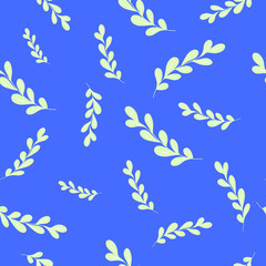 Abstract floral Vector seamless repeat pattern perfect for stationary, Prints, packaging, branding, fabrics and wallpaper backgrounds