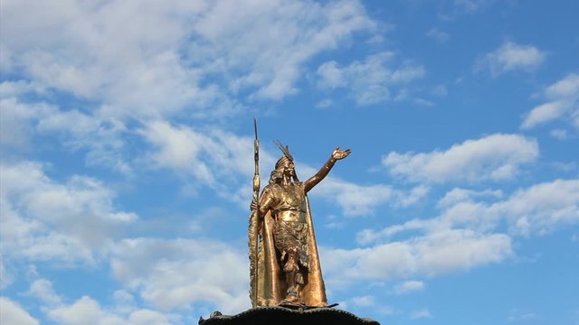 Pachacuti Statue - Plaza de Armas, Cuzco, Peru - Cusco