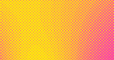 Pink halftone pop art background abstract vector comics style blank layout template with clouds beams and isolated dots pattern. For sale banner for your designe 1960s. with copy space eps10