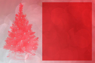 Christmas banner with shiny red color and graphic elements. Glowing backdrop, space for text