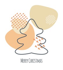 merry christmas_vector card