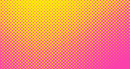 Pink halftone pop art background abstract vector comics style blank layout template with clouds beams and isolated dots pattern. For sale banner for your designe 1960s. with copy space eps10