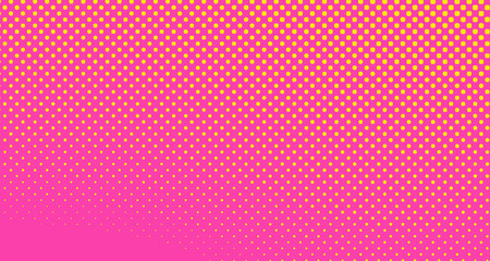 Pink halftone pop art background abstract vector comics style blank layout template with clouds beams and isolated dots pattern. For sale banner for your designe 1960s. with copy space eps10