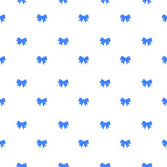 Seamless beauty bow pattern. Cute fashion illustration. Decorative background.