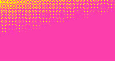 Pink halftone pop art background abstract vector comics style blank layout template with clouds beams and isolated dots pattern. For sale banner for your designe 1960s. with copy space eps10