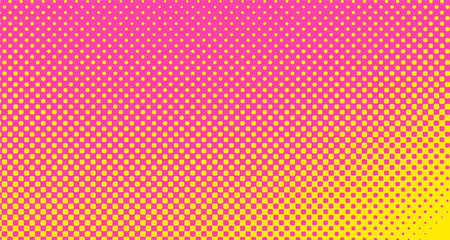 Pink halftone pop art background abstract vector comics style blank layout template with clouds beams and isolated dots pattern. For sale banner for your designe 1960s. with copy space eps10