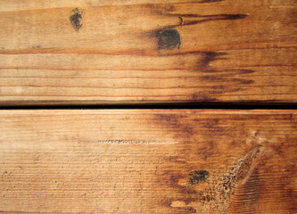 Two boards. Two cracks between the wooden.