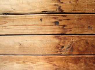Three boards. Three slots in between wooden.