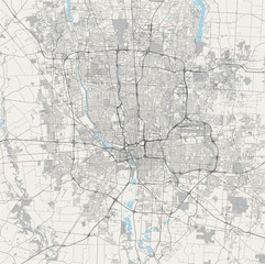 map of the city of Columbus, Ohio, USA - 304728807
