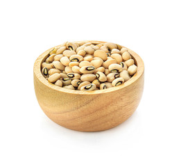 cup of  beans isolated  on white background