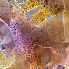 Alcoholic texture yellow brown ink for design background and texture.
