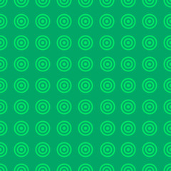 Abstract green circles vector seamless pattern