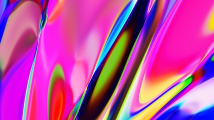 Futuristic plastic background for website, banner, cover, poster. Abstract multicolored wallpaper of standard scaled size 1920*1080