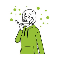 llustration of an unwell man. © Mari Matayoshi