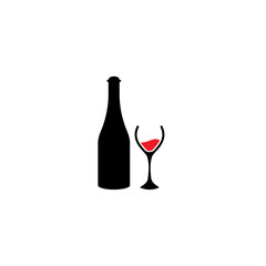 Logo Design with Wine Glass Concept