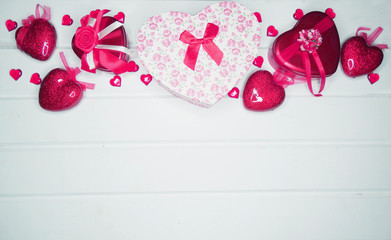 gift box hearts decor for love valentine's day gift
