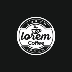 Creative and modern coffee logo design template vector eps for use restaurant business purpose